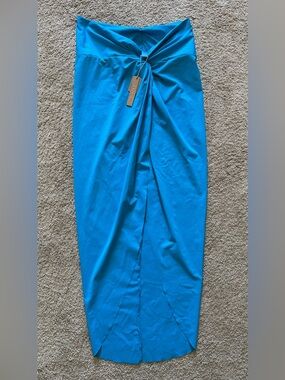 Skims Sarong Swim Skirt Turquoise NWT